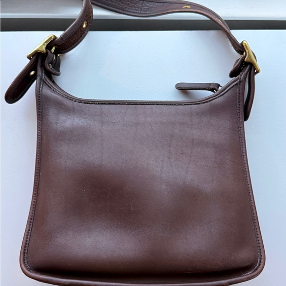 Vintage Coach Legacy Zip 9966 Mahogany Brown Leather Crossbody Shoulder Bag - Picture 2 of 14